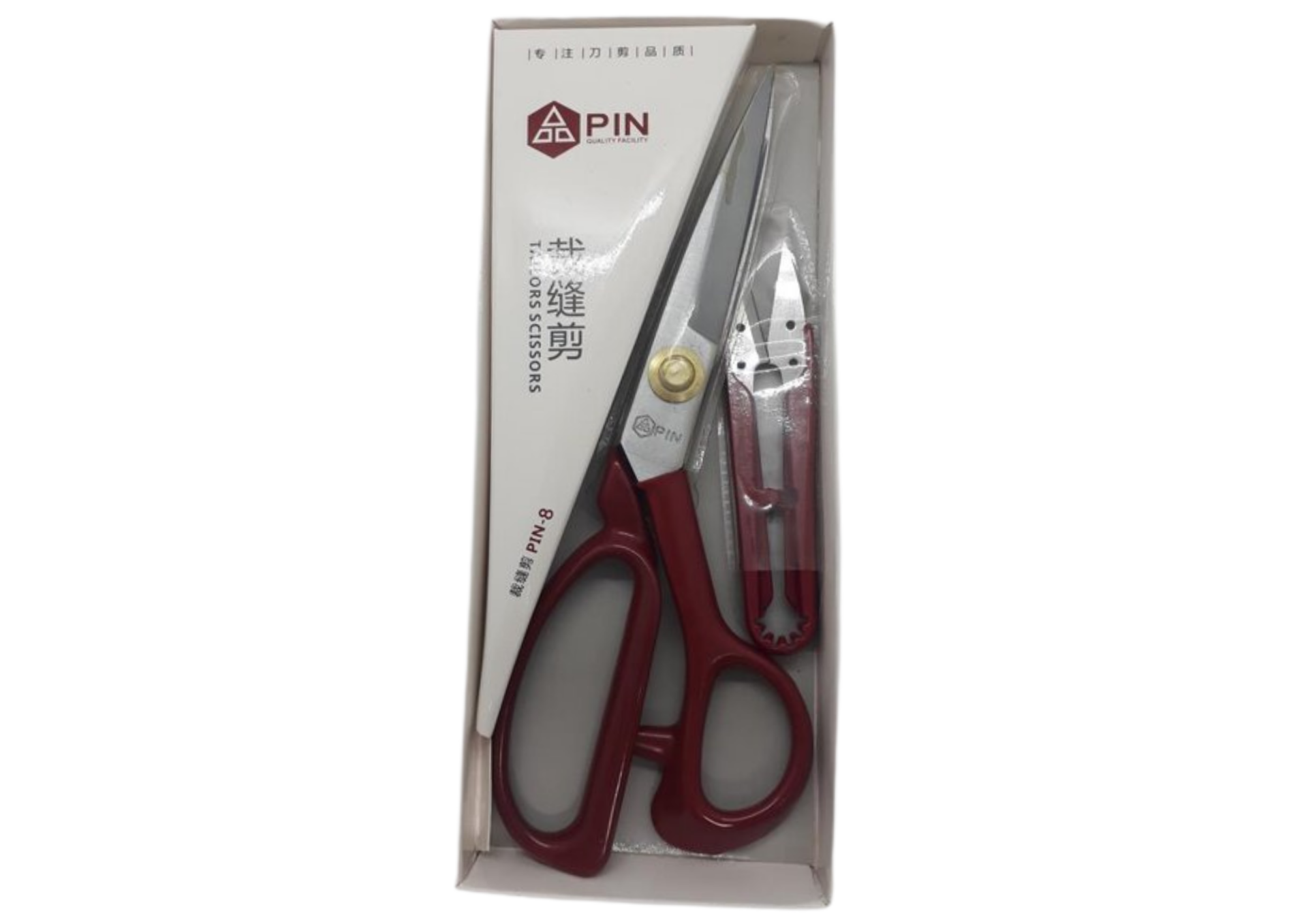 Tesoura de Alfaiate PIN 8″ – Cabo Vermelho