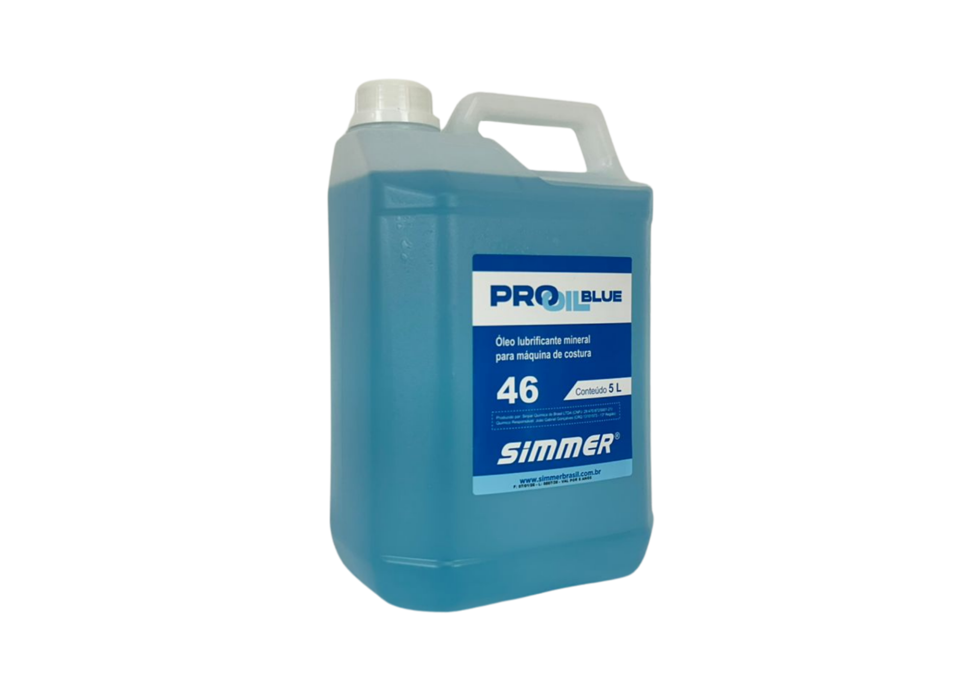 Óleo Lubrificante Mineral Azul 46 – 5 Litros | Simmer